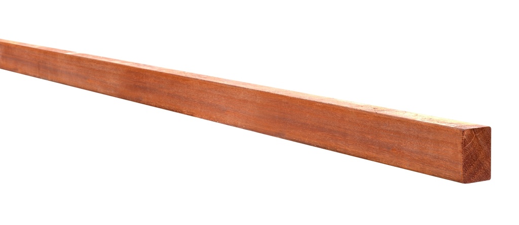 AZ Hardhouten regel, 4-zijdig glad geschaafd 4,5 x 7,0 x 350 cm.
