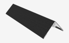 NewTechWood aluminium co-extrusie hoekprofiel t.b.v. Castellation PRO, 6 x 6 x 300 cm, Ebony zwart.