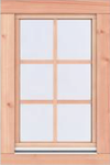  Douglas draai-kiep raam Prestige 88,4 x 126,2 cm, onbehandeld. Incl. dubbel glas, roedes niet voorgemonteerd