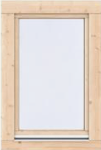  Vuren draai-kiep raam Prestige 88,4 x 126,2 cm, onbehandeld.