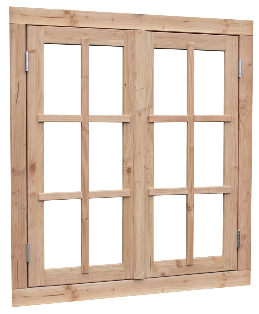 Douglas dubbel uitzetraam Prestige met dubbelglas, 112 x 120,5 cm, onbehandeld.