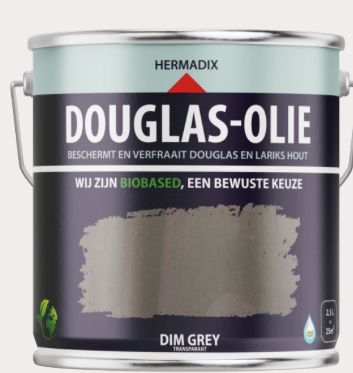 Douglas olie 2.5 ltr, dim grey