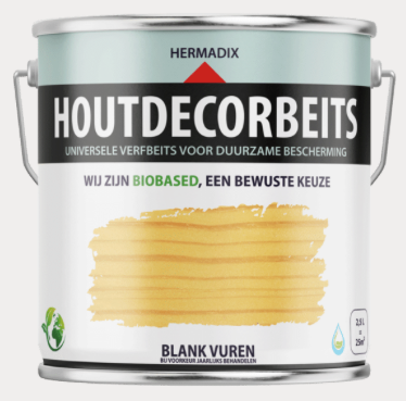 Houtdecor 659 Blank Vuren transparant 750 ML