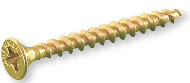 5,0x 50 geel verzinkt, PZ (per 100 stuks)