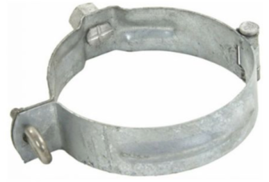 HWA scharnierbeugel 80mm, met moer M8 / M10