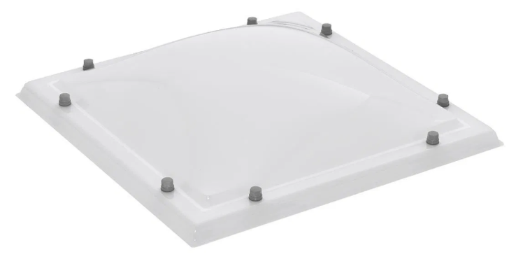 Lichtkoepel 100 x 100 cm, dubbelwandig opaal (excl. toebehoren)