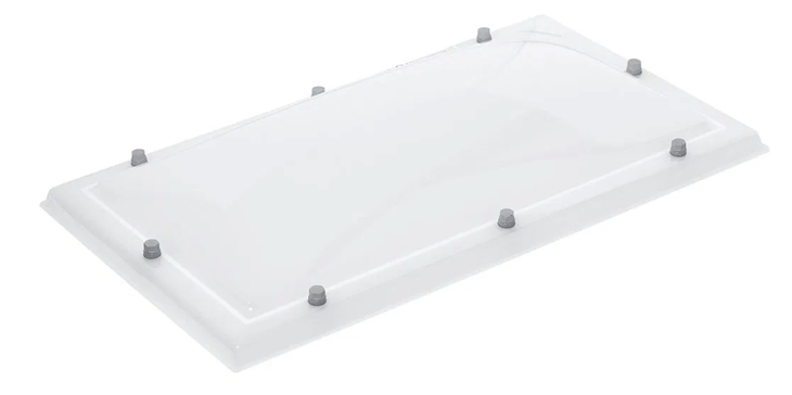 Lichtkoepel 50 x 100 cm, dubbelwandig opaal (excl. toebehoren)