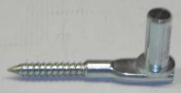 Duim met schroefdraad, lengte staaf: 145mm, lengte draad: 55mm, draad: �10mm, galvanisch verzinkt