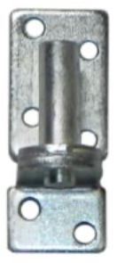 Plaatduim, plaat: 40x100mm, dikte: 5mm, galvanisch verzinkt