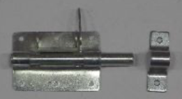 Hangslotgrendel, plaat: 100x70x2mm, galvanisch verzinkt