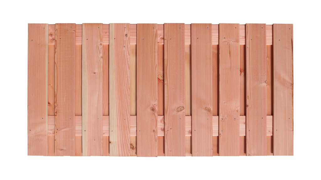 Douglas geschaafd plankenscherm 21-planks 16 mm, 180 x 90 cm t.b.v. betonsysteem, onbehandeld.