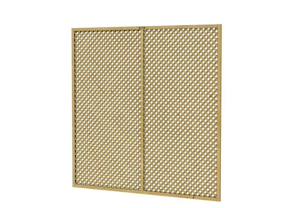 Trellis scherm Jasmijn 180 Excellent, 180 x 180 cm, groen geïmpregneerd.