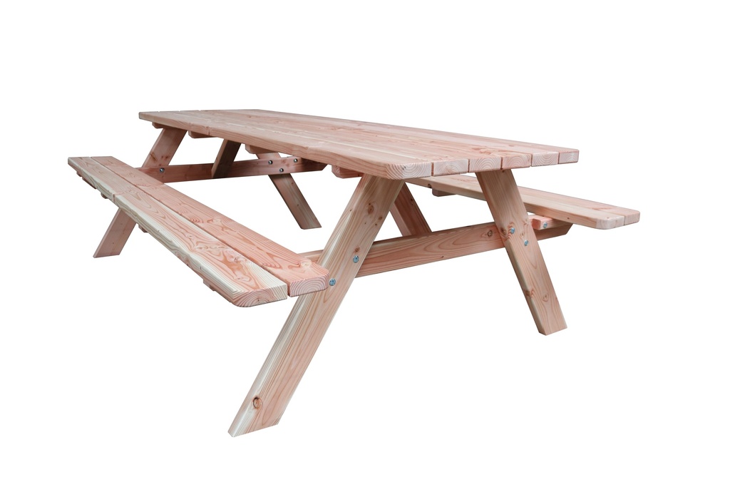 Picknicktafel Wout, Douglas, bladmaat 74 x 240 cm, onbehandeld.