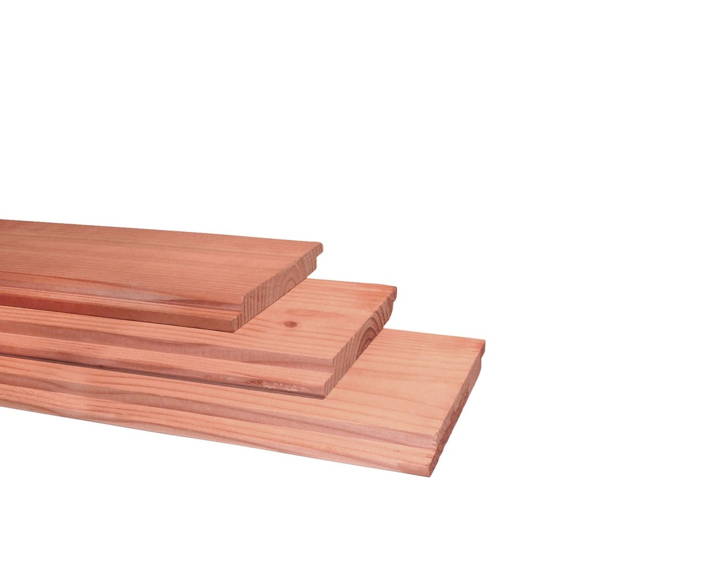Douglas geschaafd halfhouts rabat 4xvelling 1,8 x 19,5 x 500 cm, onbehandeld.