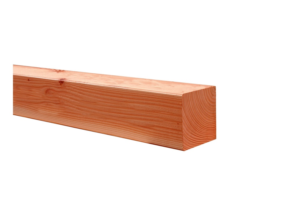 Douglas geschaafde paal 14 x 14 x 400 cm, onbehandeld.