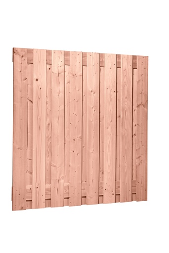 [W41099] Douglas geschaafd plankenscherm 17-planks 18 mm, 180 x 180 cm, onbehandeld.