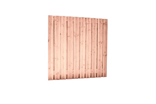 [W42001] Douglas geschaafd plankenscherm 21-planks 16 mm, 180 x 180 cm t.b.v. betonsysteem, onbehandeld.
