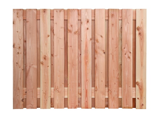 [1063111] Douglas geschaafd plankenscherm 21-planks 16 mm, 180 x 130 cm t.b.v. betonsysteem, onbehandeld.