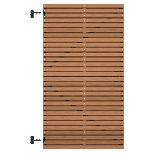 [1060778] Thermovision Ayous geschaafd latten deur op verstelbaar frame, horizontaal, 178 X 99 cm.