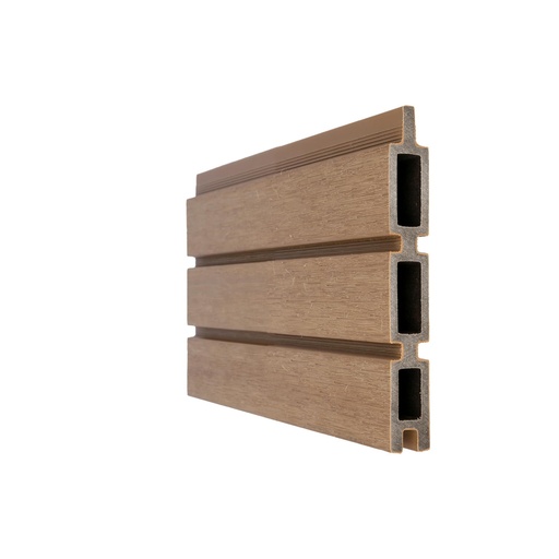 [1060245] NewTechWood co-extrusie composiet Triple Rhombus schermplank, 2,1 x 15 x 180 cm, Teak.