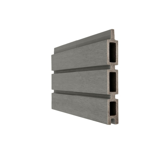 [1060243] NewTechWood co-extrusie composiet Triple Rhombus schermplank, 2,1 x 15 x 180 cm, Silver Gray.
