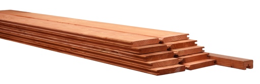 [WP00145] Douglas afdekkap t.b.v. Betowood schermen 4,5 x 7,0 x 220 cm, onbehandeld.