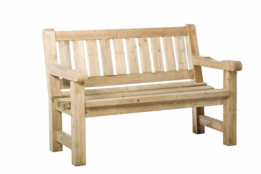 [W11026] Bank Hugo, 40 mm dik, 96 x 140 x 74 cm (HxBxD), groen geïmpregneerd.