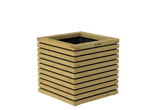 [1063080] Bloembak Elan 60 Excellent, 60 x 60 x 60 cm, groen geïmpregneerd.