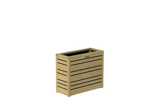 [1063084] Bloembak Flux 60 Excellent, 70 x 30 x 60 cm, groen geïmpregneerd.