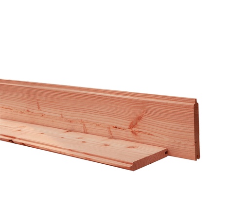[1009213] Douglas geschaafd blokhutprofiel 2,8 x 19,5 x 500 cm, onbehandeld.