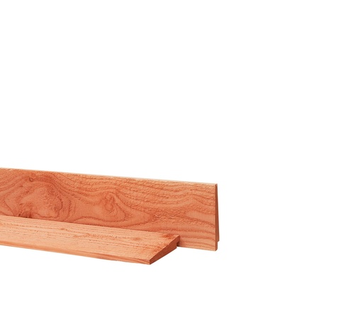 [W40038] Douglas Zweeds rabat 1 zijde geschaafd, 1 zijde fijnbezaagd 1,0-2,1 x 16,5 x 500 cm, onbehandeld.