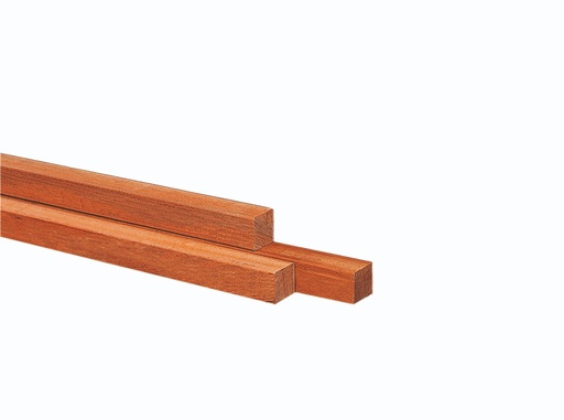 [1050621] AZ Hardhouten paal fijnbezaagd, gepunt 10 x 10 x 300 cm.