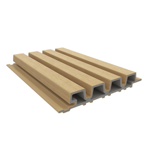 [1061640] NewTechWood HKC co-extrusie Castellation PRO35 gevelbekleding, 3,3 x 21,5 x 230 cm, Red Cedar.