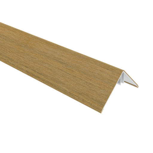 [1059185] NewTechWood aluminium co-extrusie hoekprofiel t.b.v. Castellation PRO, 6 x 6 x 300 cm, Red Cedar.