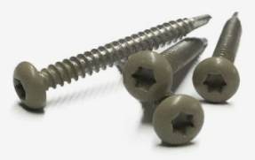 [1063914] RVS schroef met gekleurde top voor NTW Castellation PRO, set a 50 stuks incl. bit, Antique.