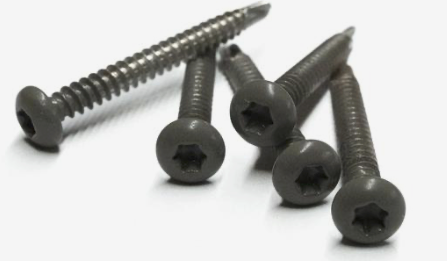 [1063913] RVS schroef met gekleurde top voor NTW Castellation PRO, set a 50 stuks incl. bit, Silver gray.