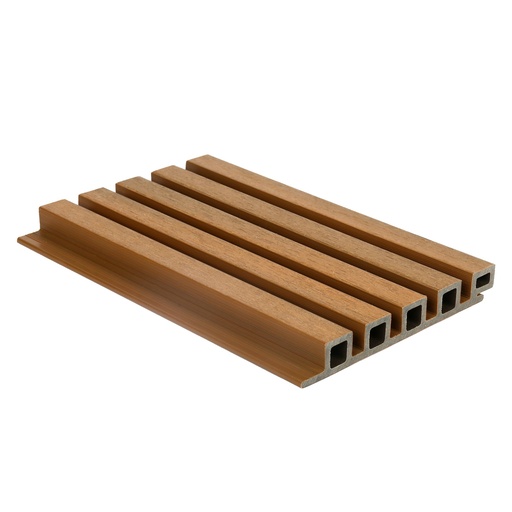 [1059174] NewTechWood HKC co-extrusie wand bekleding castellation 25 profiel, 2,5 x 19,6 x 290 cm, Red Cedar.