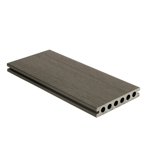 [1059147] NewTechWood HKC co-extrusie dekdeel houtstructuur 2,3 x 13,8 x 400 cm, Silver Gray.
