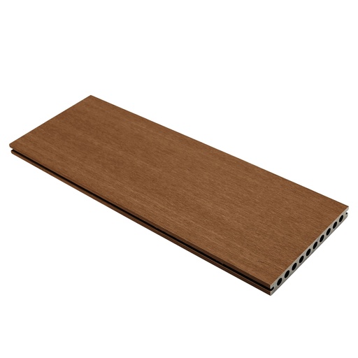 [1059159] NewTechWood HKC co-extrusie dekdeel houtstructuur 2,3 x 21 x 400 cm, Teak.