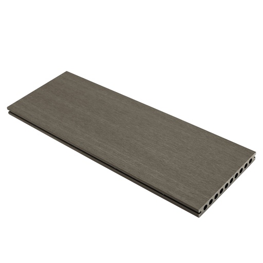 [1059157] NewTechWood HKC co-extrusie dekdeel houtstructuur 2,3 x 21 x 400 cm, Silver Gray.