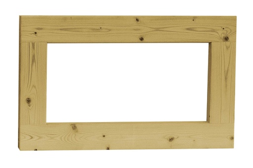 [1004221] Vuren vast raam met helder glas, 71,2 x 43,8 cm, groen geïmpregneerd.