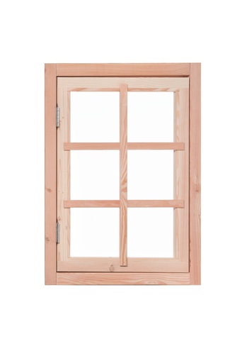 [1022323] Douglas 6-ruits uitzetraam, 89,8 x 70,3 cm, onbehandeld.