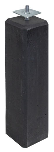 [1020486] Betonpoer M, 15 x 15 x 60 cm, recht, schroefdraad M20, antraciet.