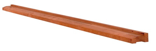 [1064009] Hardhouten fundamentbalk 4,5 x 8,5 x 300 cm.