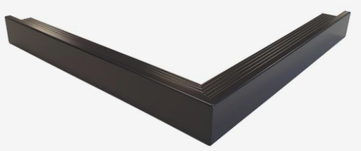 [1058508] Aluminium daktrim buitenhoek, 4,5 x 4,5 x 40 cm, zwart RAL 9005.