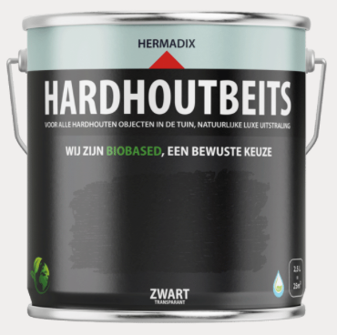 Hardhoutbeits 465 Zwart transparant 2500 ML