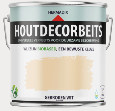 Houtdecor 601 Gebroken Wit dekkend 2500 ML