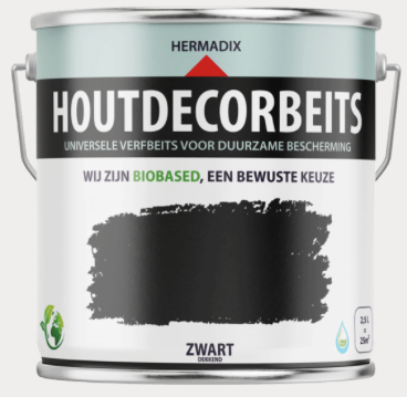 Houtdecor 620 Zwart dekkend 2500 ML