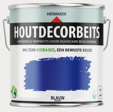 Houtdecor 627 Blauw dekkend 750 ML