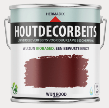 Houtdecor 633 Wijnrood dekkend 2500 ML